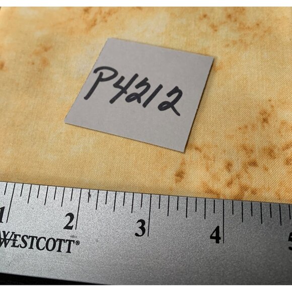 Marbled Cotton Fat Quarter Fabric 18x22" Quilting Sewing Material Yellow - Picture 3 of 3